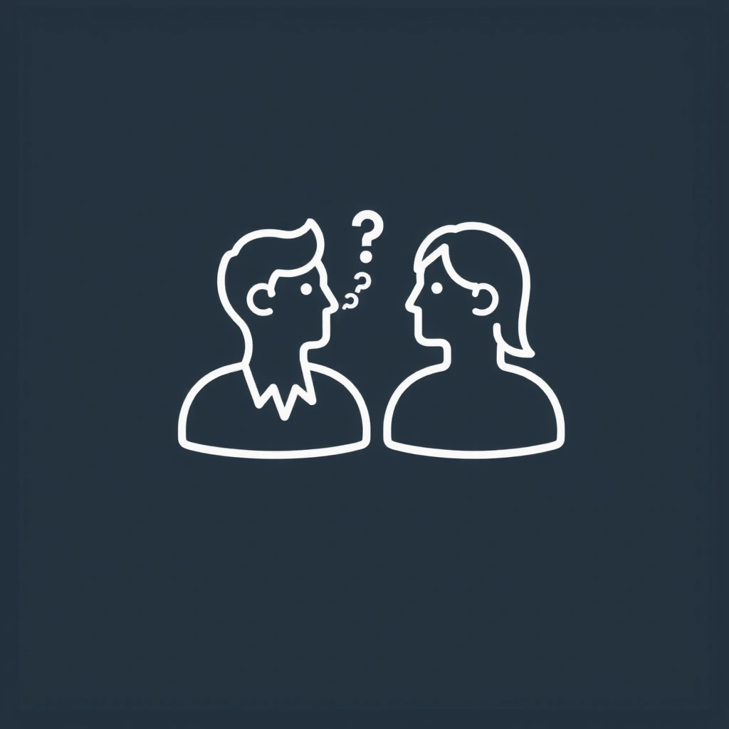 Ikona dvou lidí v dialogu symbolizující individuální konzultaci