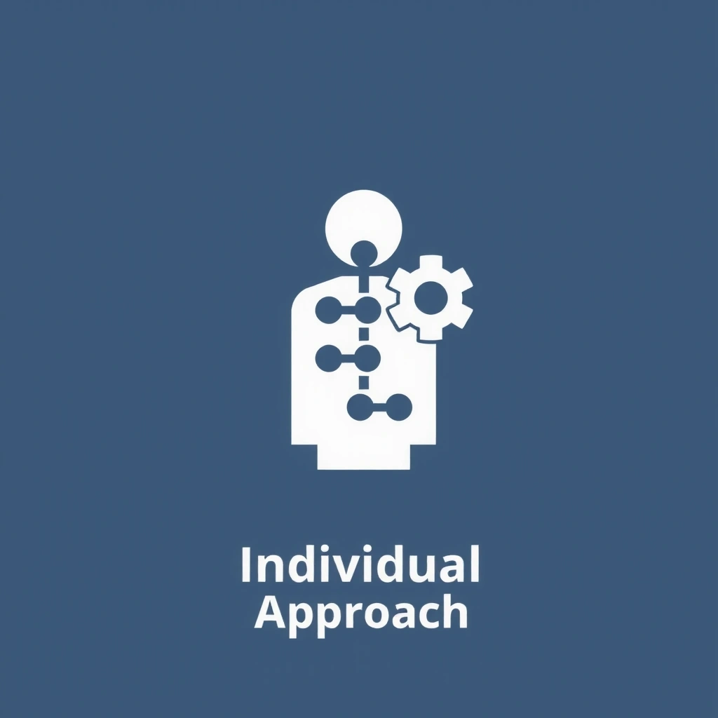 Ikona siluety člověka s individuálními nastaveními